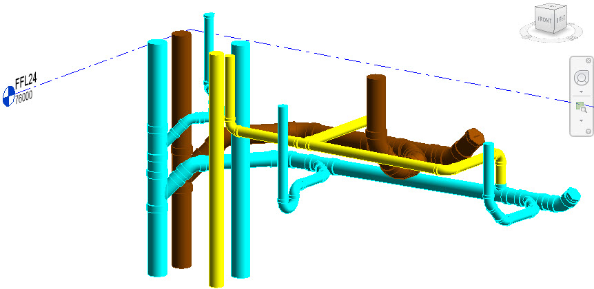 3D thoát nước WC